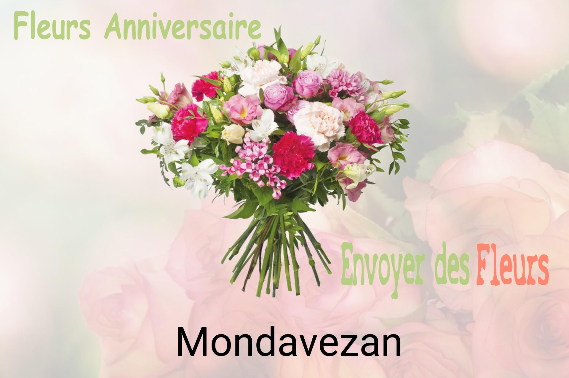 Bouquet de fleurs d’anniversaire livré à Mondavezan